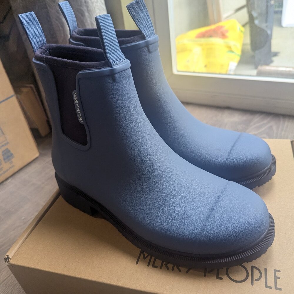 Women’s Waterproof Chelsea Rain Boots - Slate Blue